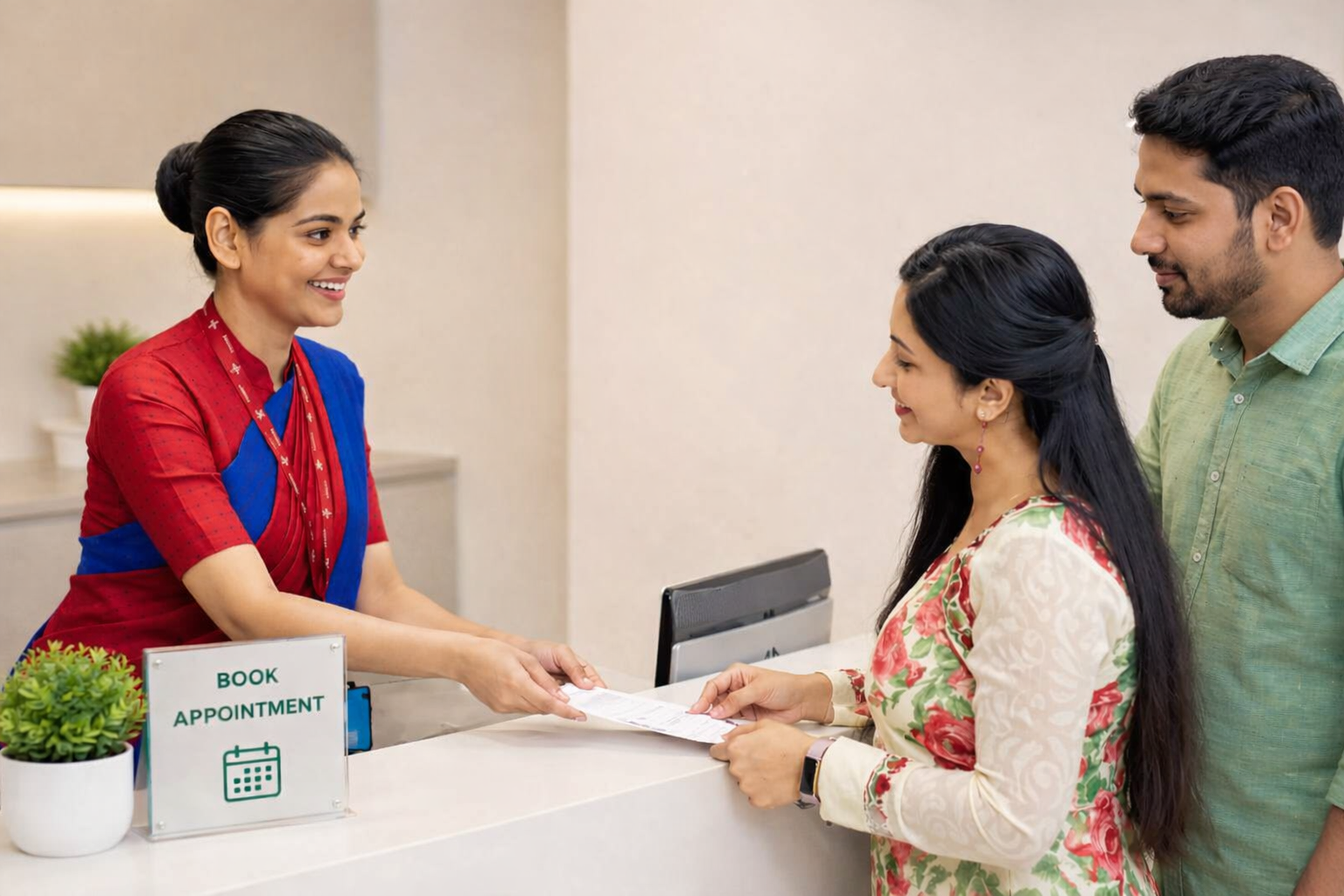 Clinical registration and booking support